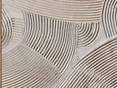 Plaster Two Photo Frame 345 Low-poly 3D model