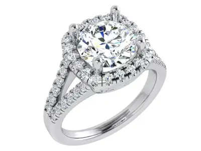 Halo Split Shank Ring 4435 3D print model