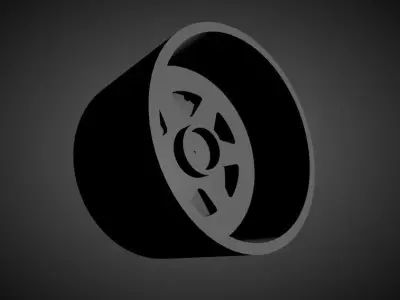 SSR Longchamps scalable and Printable rim 3D print model