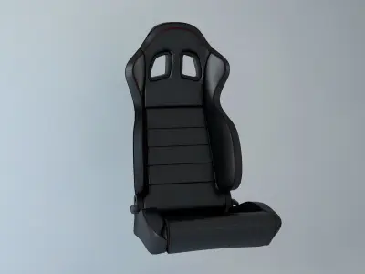 Car racing seat 3D model