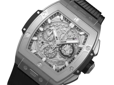 Hublot Spirit Of Big Bang Titanium Ceramic 42mm Silver Watch 3D model