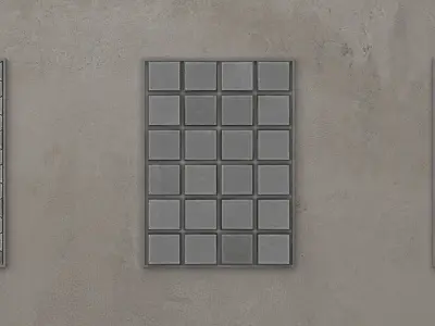 3D painting picture canvas board 3D model