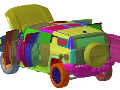 GMC HUMMER EV SUV Edition 2024 Vehicle 3d scan model 3D model 3D model