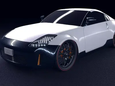 Sports car model 3D model