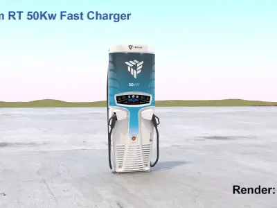 Tritium 50Kw DC Fast Charger 3D model