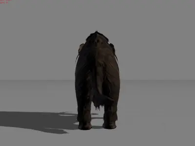 Mammoth Animal  Low-poly 3D model