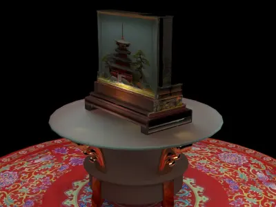 Chinese cork carving   3D model