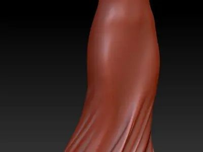 Turn around Dress vase base 3D print model 3D print model