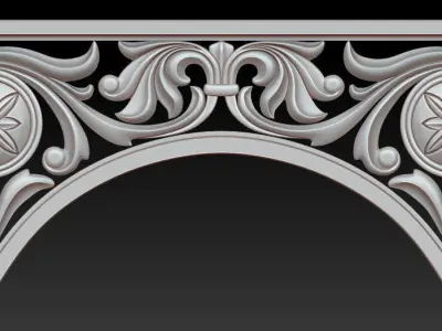 Decorative arc 3D model