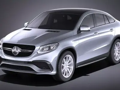 Mercedes-Benz GLE63 AMG Coupe 2017 VRAY  3D model