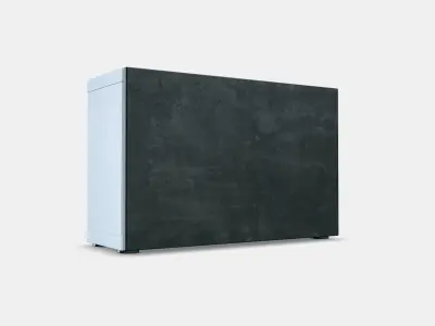 BESTA Shelf unit with door 47 Low-poly 3D model