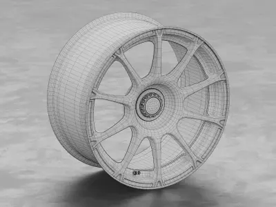 ATS GTR Centerlock Wheel 3D Model 3D model