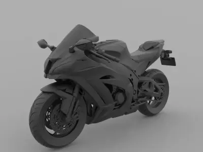 Kawasaki Ninja ZX-10R 1000 3D Model Ready to Print 3D print model