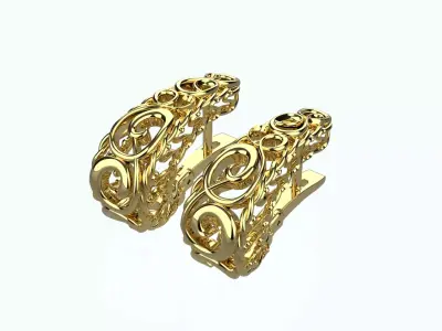  Beautiful Women Earrings 3D print model