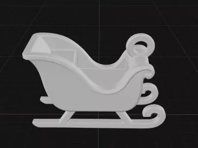 Ornament sleigh 3D print model