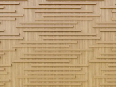 Wall wood V03 for your interior wall wood 3D model