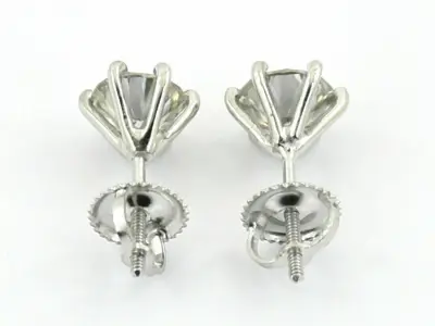 Women Diamond Earrings 3D print model 119