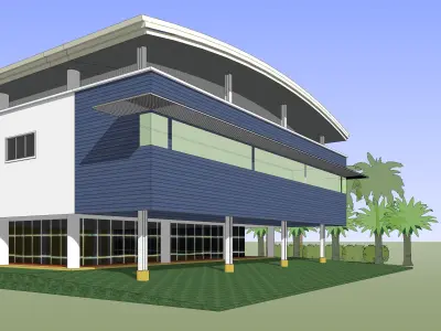 Office extension 3D model