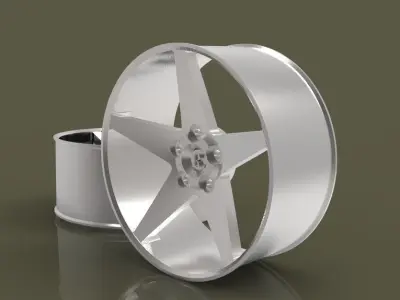 wheel sport car 3D model