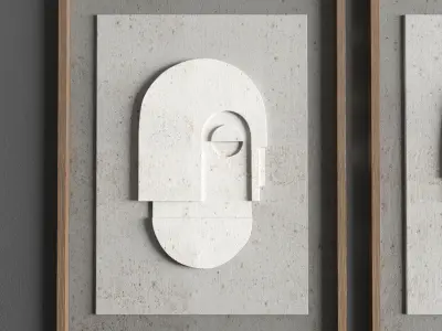 arch frame 01 Low-poly 3D model