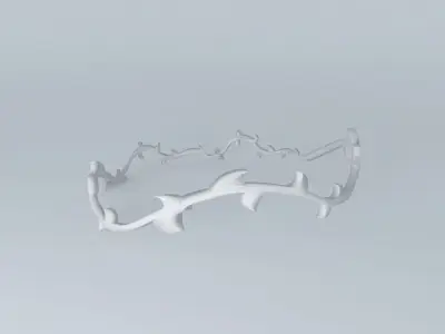 3d thorn crown crown  Thorn Free 3D model