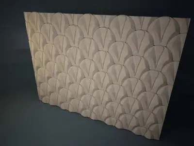 02 VIGELAND WALL PATTERN Low-poly 3D model