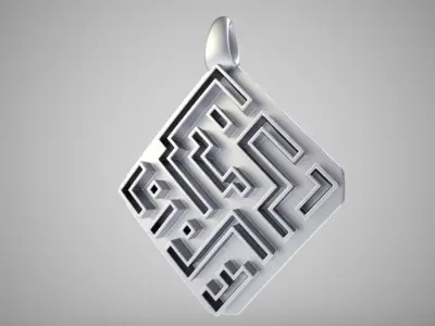 Antique Charm Necklace 3D print model