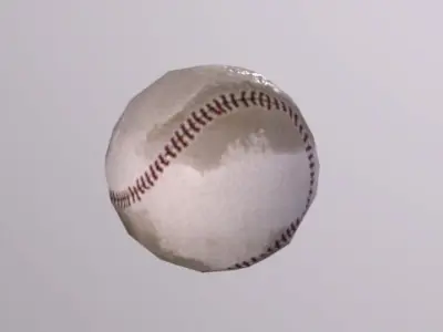 baseball Ball Low-poly 3D model