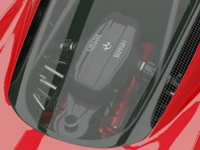 FERRARI ENZO with ENGINE 3D model