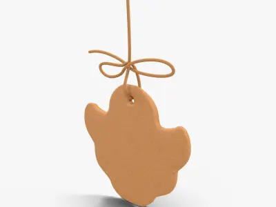 Gingerbread Cookie Angel Low-poly 3D model