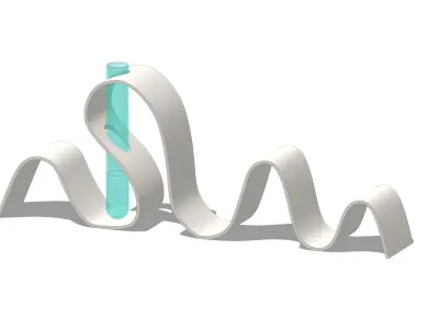 Book Stand Low-poly 3D model