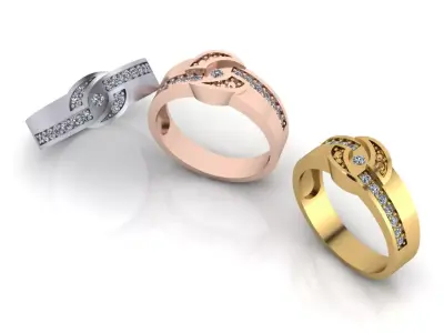 free jewelry ring Free 3D print model get