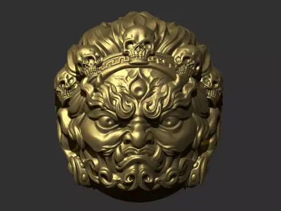Tibetan Buddha head 3D print model