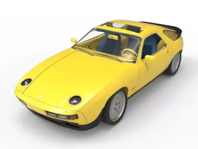 1981 Porsche 928 3D model