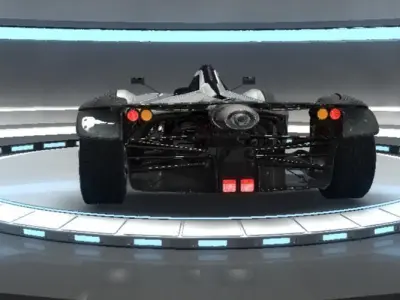 BAC Mono Formula Racing Sport Car 3D Model Low-poly 3D model