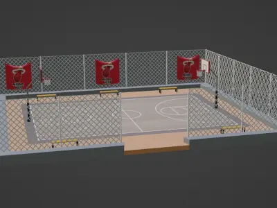 Basketball Stadium - Miami Heat Low-poly 3D model