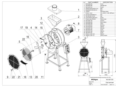 WG 4007 - Grain winnower 3D model