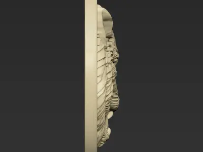 Wolf Head A12 3D print model