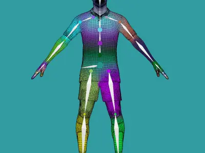 3D Rigged Jordan Poole Golden State Warriors NBA 3D model