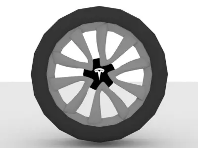 Tesla Model 3 Rim 3D model