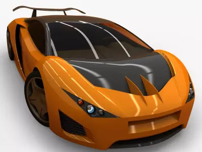 EV Supercar 1 3D model