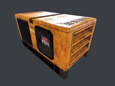 Diesel Generator Low-poly 3D model