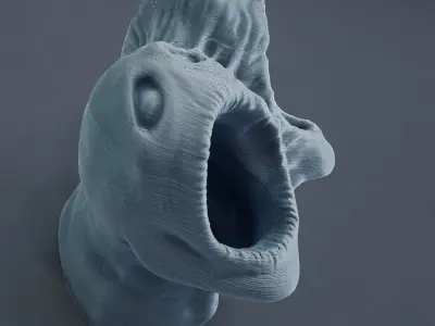 horror pot 2 heads  for 3d printer-high poly model 3D print model
