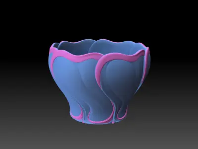 Chinese Ge Kiln style porcelain bowl 3D model