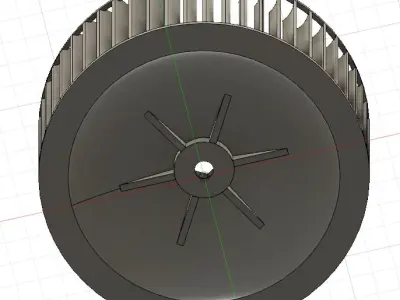 Fan for aspirating hood 3D print model