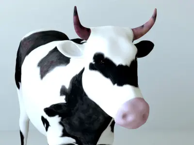 Cows full body Low-poly 3D model