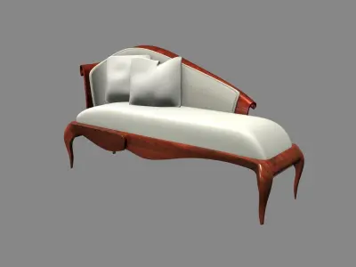 Chaise Textured 3D model