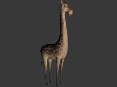 Giraffe cartoon 3D model purchase