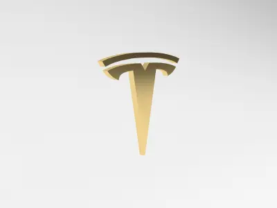 Tesla Logo v1 004 Free low-poly 3D model