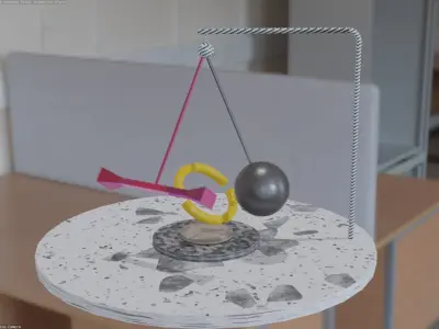 Loop pendulum animation Free low-poly 3D model